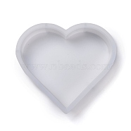 Heart DIY Decoration Silicone Molds, Resin Casting Molds, For UV Resin, Epoxy Resin Jewelry Making, White, 220x210x50.5mm(X-DIY-Z019-02)