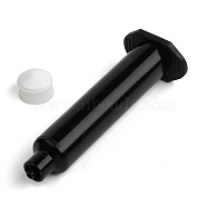 Plastic Dispensing Syringes, with Piston, Black, 91x34x22.5mm, Hole: 2mm, Piston: 16x12mm, Capacity: 10ml(0.34 fl. oz)(TOOL-K007-02C-03)