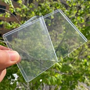PVC Card Sleeves, Rectangle, for Baseball Card, Game Cards, Trading Card, Clear, 101x71mm, Inner Diameter: 91x64mm(ZXFQ-PW0001-081B)