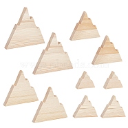 10Pcs 5Styles Wood Cutouts, Mountain, 4.9~14.8x4.8~17.8x1.8~1.85cm, 2pcs/style(WOOD-WH0131-21A)