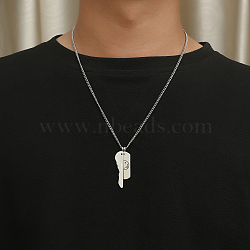 Stylish Stainless Steel Pendant Necklace for Men with High-end Design(JS8039)