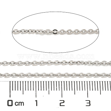 цепи из плоского троса из серебра 925 пробы с родиевым покрытием 925(STER-F052-04P-03)-2