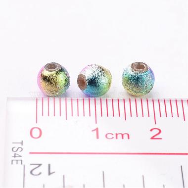 Mixed Colorful Spray Painted Matte Acrylic Round Beads(X-PB25P9282)-4