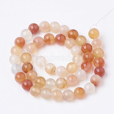 Natural Carnelian Beads Strands(G-S295-13-6mm)-2