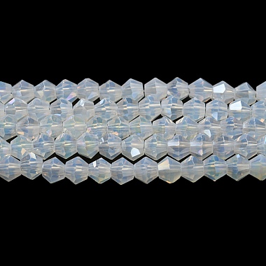 Clear Bicone Glass Beads