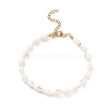Floral White Shell Bracelets