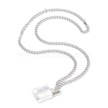 Dandelion Seed Wish Necklace for Teen Girl Women Gift(NJEW-Z014-06P)-2