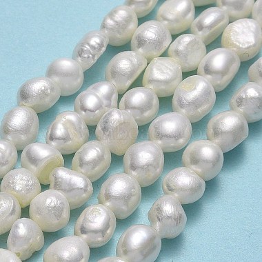 hebras de perlas de agua dulce cultivadas naturales(PEAR-A005-14-01)-2