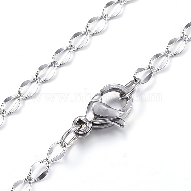 304 Stainless Steel Necklaces(X-NJEW-E080-15P)-2