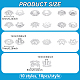 100pcs 10&nbsp;styles de capuchons de perles en laiton(KK-PH0012-35S)-2