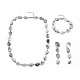 Bracelets & boucles d'oreilles & colliers ensembles de bijoux(SJEW-JS01046)-1