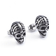 Rétro 304 boucles d'oreille en acier inoxydable(EJEW-L248-044AS)-1