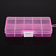 10 Grids Transparent Plastic Removable Bead Containers(CON-PW0001-011G-05)-1