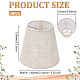 8Pcs Linen with Iron Lamp Shades(AJEW-WH0609-303)-3