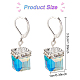 3 Pairs 3 Colors Bling Glass Cube Dangle Leverback Earrings(EJEW-AN0002-81)-2