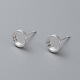 304 Stainless Steel Stud Earring Findings(STAS-H410-07S-C)-1