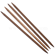Bamboo Double Pointed Knitting Needles(DPNS), Peru, 250x7mm, 4pcs/bag(TOOL-R047-7.0mm-03)