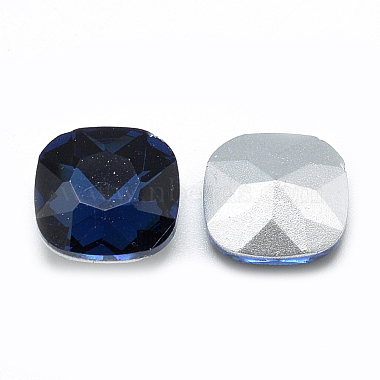 Pointed Back Glass Rhinestone Cabochons(RGLA-T032-10x10mm-14)-2