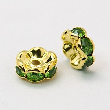 Brass Rhinestone Spacer Beads(RSB030NF-10G)-2