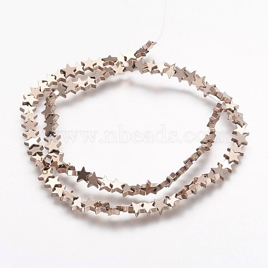 Non-magnetic Synthetic Hematite Beads Strands(G-P218-05-B)-2