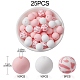 Round Food Grade Eco-Friendly Silicone Focal Beads(SIL-YW0001-14C)-3