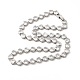 Klare Halskette mit Herzgliedern aus kubischem Zirkonia(NJEW-E074-06P)-1