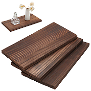 Unfinished Wooden Blank Slices, Rectangle, Coconut Brown, 28.7x14.7x1.45cm(WOOD-WH0029-45)