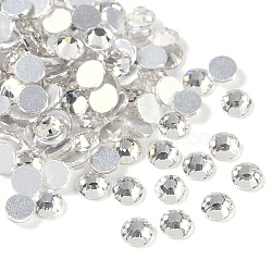 Glass Flat Back Rhinestone, Grade A, Back Plated, Faceted, Half Round, Crystal, 3~3.2mm, about 1440pcs/bag(X-RGLA-C002-SS12-001)