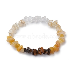 Gemstone Stretch Bracelet, Coconut Brown, Inner Diameter: 2 inch(5cm)(BJEW-JB11012-06)