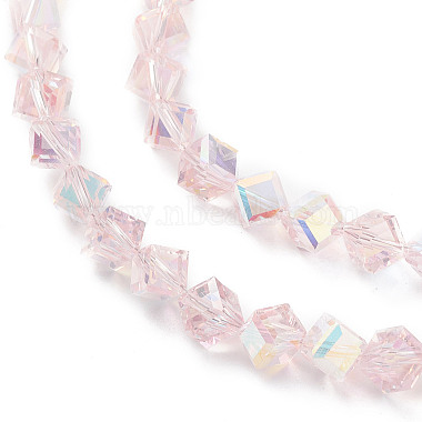 Electroplate Transparent Glass Beads Strands(EGLA-K015-02B)-3