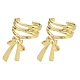 Brass Cuff Earrings for Women(EJEW-A167-26G)-4