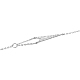 TINYSAND Fashion 925 Sterling Silver Cubic Zirconia Cupid/Cherub's Arrow Bracelet(TS-B304-S)-3