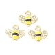 Golden Plated Alloy Enamel Charms(ENAM-G212-18G-06)-3