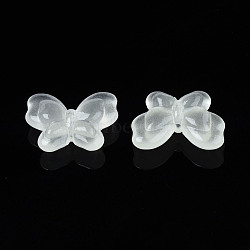 Luminous Acrylic Beads, Glow in the Dark, Butterfly, Clear, 17.5x21x6mm, Hole: 1.8mm, about 415pcs/500g(MACR-N009-012-A01)