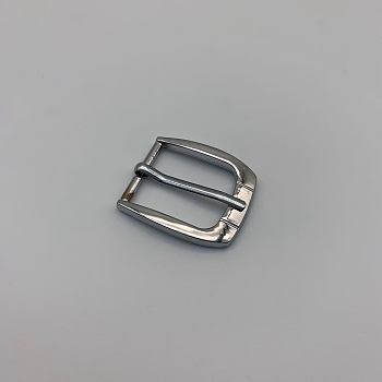 Alloy Roller Buckles, 1 Piece Pin Buckle for Men DIY Belt Accessories, Rectangle, Platinum, 38mm