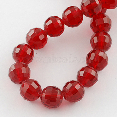 verre transparent perles brins(X-GLAA-R095-8mm-22)-2