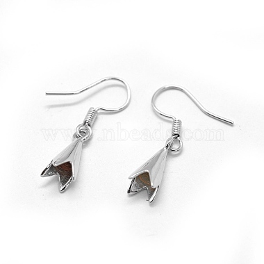 Brass Earrings Hook Findings(KK-L184-28P)-2