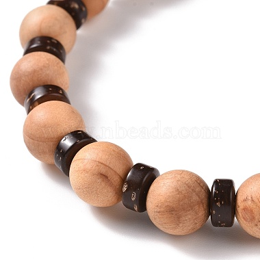 Ensembles de bracelets en perles de bois(BJEW-JB09064)-3