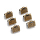 Iron Ribbon Crimp Ends(E004Y-AB-01)-1