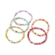 Grass Seed & Natural Pearl Beaded Stretch Bracelets for Women(BJEW-JB09705)-4