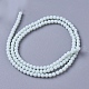 Brins de perles de verre opaque givré(X-FGLA-G002-A10)-2