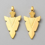 Alloy Pendants, Arrow, Golden, 30.5x15x3mm, Hole: 2.8mm(FIND-WH0519-57A)