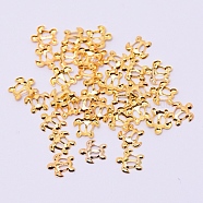 Alloy Cabochons, Epoxy Resin Supplies Filling Accessories, for Resin Jewelry Making, Cadmium Free & Lead Free, Sea Turtles Shape, Golden, 7x6.5x1mm(PALLOY-WH0068-25G-RS)