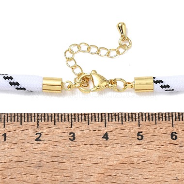 Ployester Core-Wrapped Round Cord Necklace Making(KK-CBACFA2-03G)-5