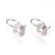 Brass Spiral Wire Earring Hooks(KK-L198-012P)-1