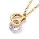 Crystal Rhinestone Initial Letter D Pendant Necklace(NJEW-A004-03G)-3