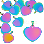 10Pcs Alloy Pendants, Heart, 32.5x34.5x1.5mm, Hole: 8x5mm(FIND-WR0011-54A)