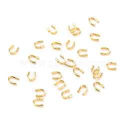 Iron Wire Guardian and Protectors, Long-Lasting Plated, Real 18K Gold Plated, 4.5x4x1mm, Hole: 0.6mm(KK-F824-105A-G)