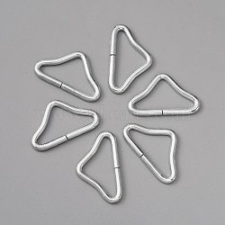 ABS Plastic Triangle Ring Buckles, for Trampoline Accessories, Platinum, 28.5x48x4mm, Inner Diameter: 20x39.5mm(FIND-WH0110-224)