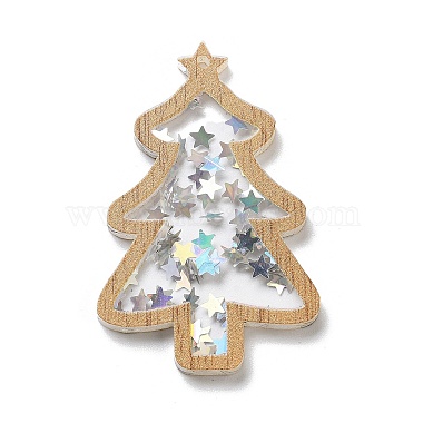 White Christmas Tree Acrylic Pendants